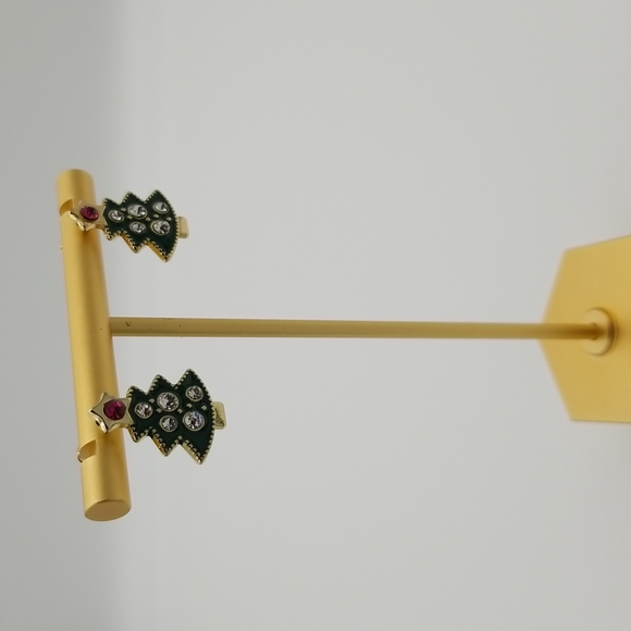 Mini Christmas Tree stud earrings - Picture 3 of 6